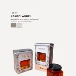 Honey Square Jar In Zundert Box - Leafy Laurel