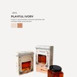 Honey Square Jar In Zundert Box - Playful Ivory