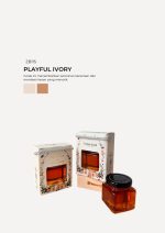 Honey Square Jar In Zundert Box - Playful Ivory