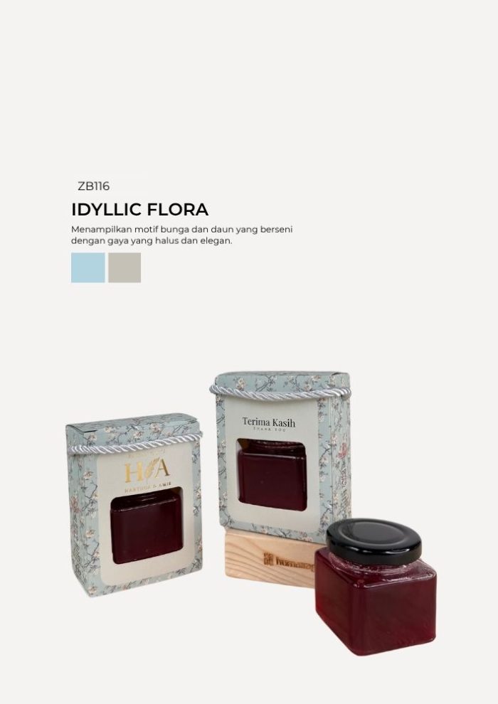 Jam Square Jar In Zundert Box - Ldyllic Flora - Image 1