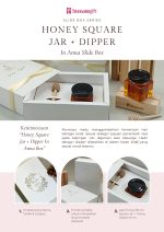 Honey Square Jar + Dipper In Anna Slide Box - Image 3