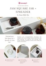 Jam Square Jar + Spreader In Anna Slide Box - Image 2