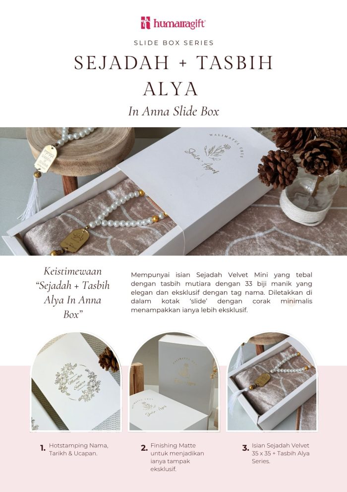 Sejadah + Tasbih Alya In Anna Slide Box - Image 3