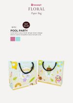 Floral Paper Bag - Pool Party