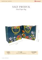 Floral Paper Bag - Milky Way - Image 4