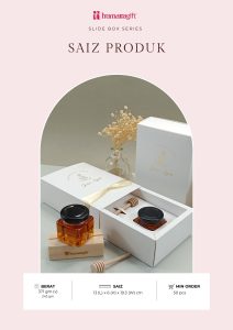 Honey Square Jar + Dipper In Anna Slide Box - Image 4