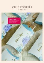 Chip Cookies In Pillow Box - Blue Hydrangea - Image 2