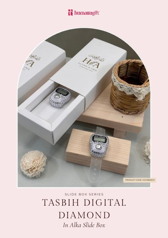 Tasbih Digital Diamond In Alka Slide Box - Image 1