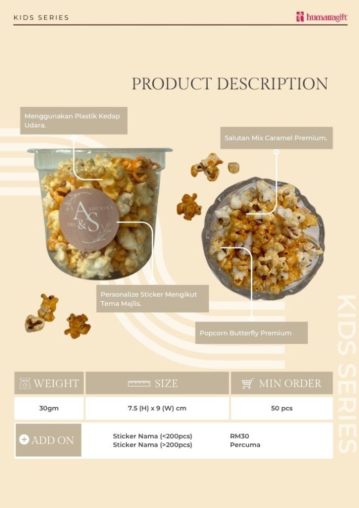 Caramel Popcorn + Sticker - Image 2