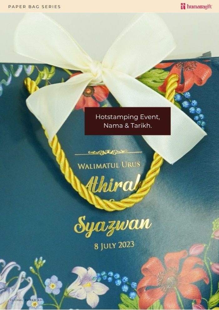 Floral Paper Bag - Milky Way - Image 5