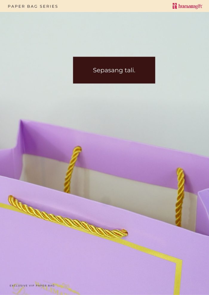 Exclusive VIP Paper Bag - Gold Turquoise - Image 6
