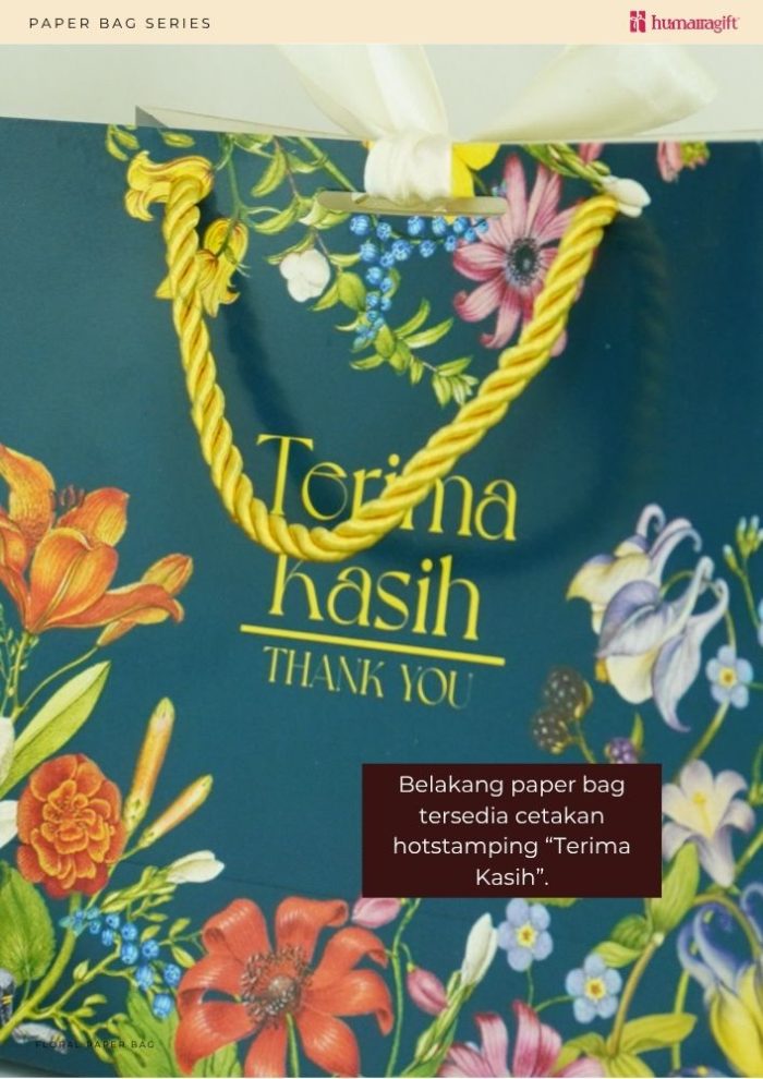 Floral Paper Bag - Milky Way - Image 7