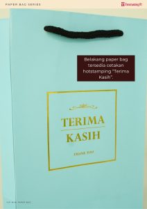 VIP Mini Paper Bag - Gold Emerald Green - Image 7
