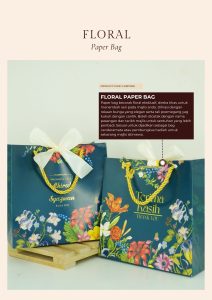 Floral Paper Bag - Milky Way - Image 2