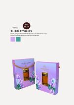Jam Hexagon Jar In Modena Box - Purple Tulips