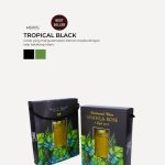 Jam Hexagon Jar In Modena Box - Tropical Black