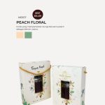 Jam Hexagon Jar In Modena Box - Peach Floral