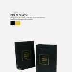 VIP Mini Paper Bag - Gold Black