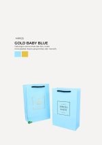 VIP Mini Paper Bag - Gold Baby Blue