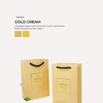 VIP Mini Paper Bag - Gold Cream