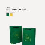 VIP Mini Paper Bag - Gold Emerald Green
