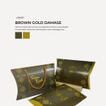 Chip Cookies In Pillow Box - Brown Gold Damase