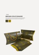 Chip Cookies In Pillow Box - Brown Gold Damase