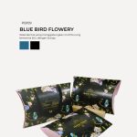 Chip Cookies In Pillow Box - Blue Bird Flowery