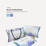 Chip Cookies In Pillow Box - Blue Hydrangea