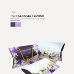 Chip Cookies In Pillow Box - Purple Roses Flower