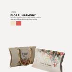Chip Cookies In Pillow Box - Floral Harmony