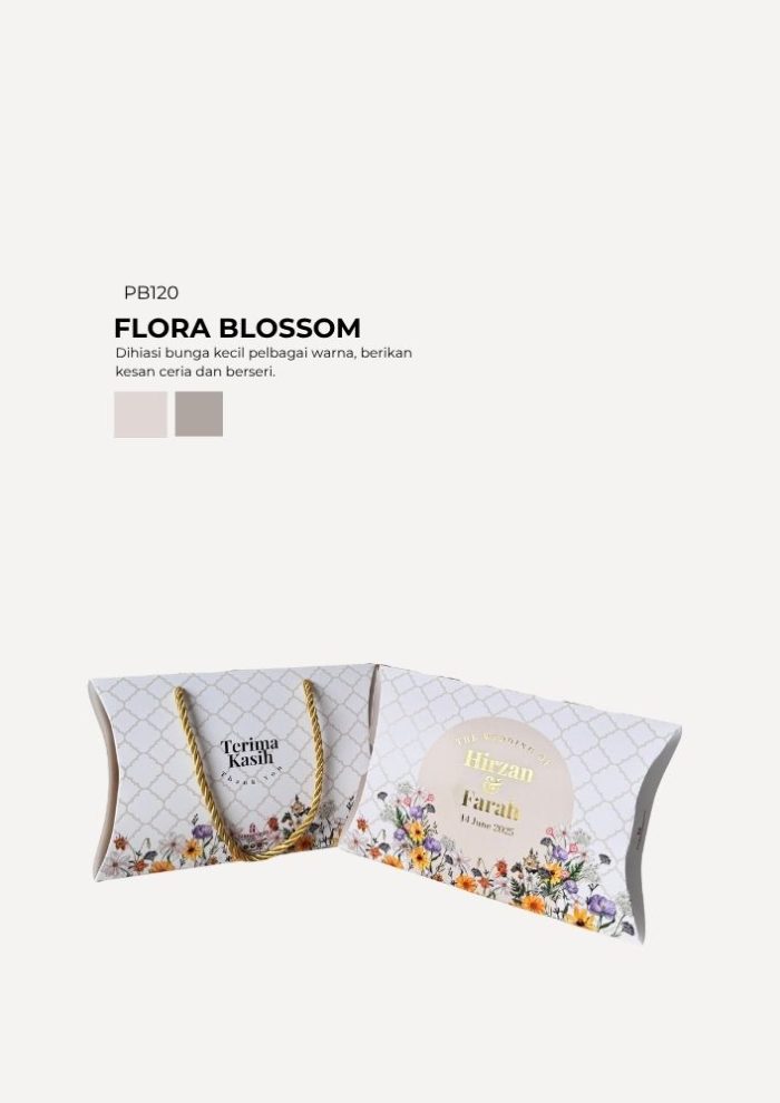 Chip Cookies In Pillow Box - Flora Blossom - Image 1