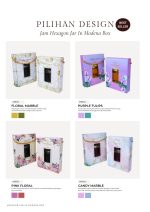 Jam Hexagon Jar In Modena Box - Peach Floral - Image 11