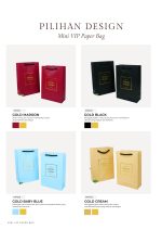 VIP Mini Paper Bag - Gold Baby Blue - Image 8