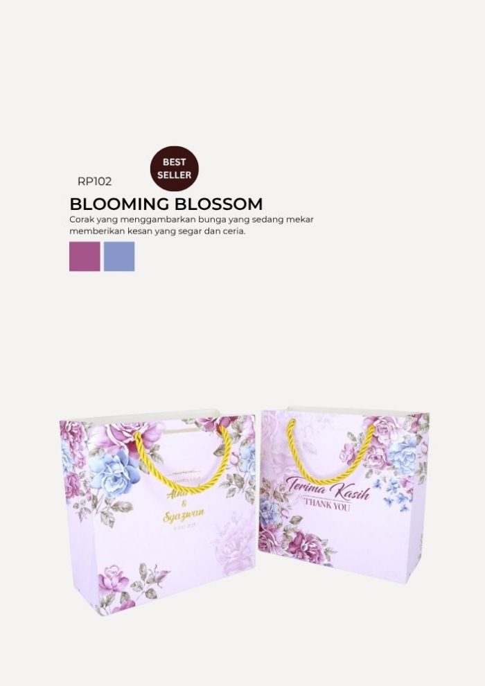 Floral Paper Bag - Blooming Blossom - Image 1