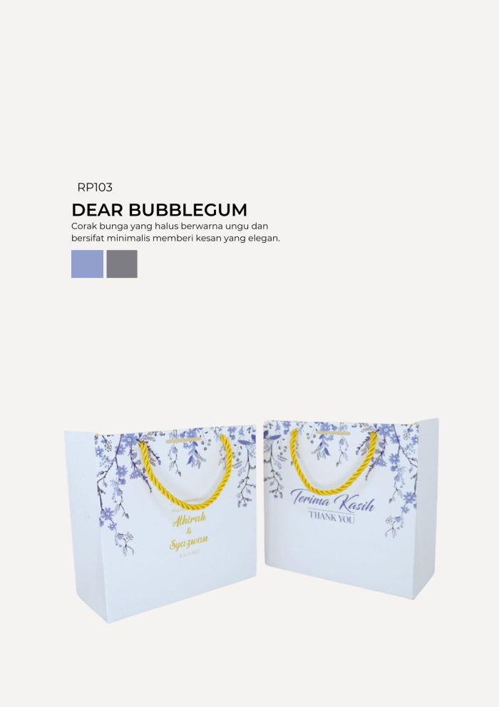 Floral Paper Bag - Dear Bubblegum - Image 1