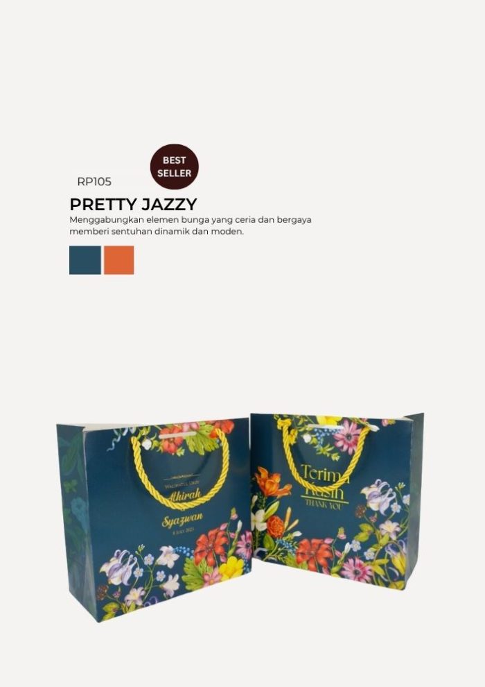 Floral Paper Bag - Pretty Jazzy - Image 1