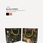 Floral Paper Bag - Black Forest