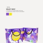 Floral Paper Bag - Milky Way