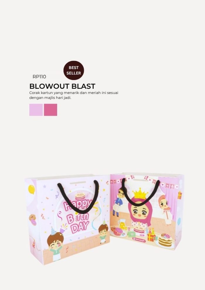 Floral Paper Bag - Blowout Blast - Image 1