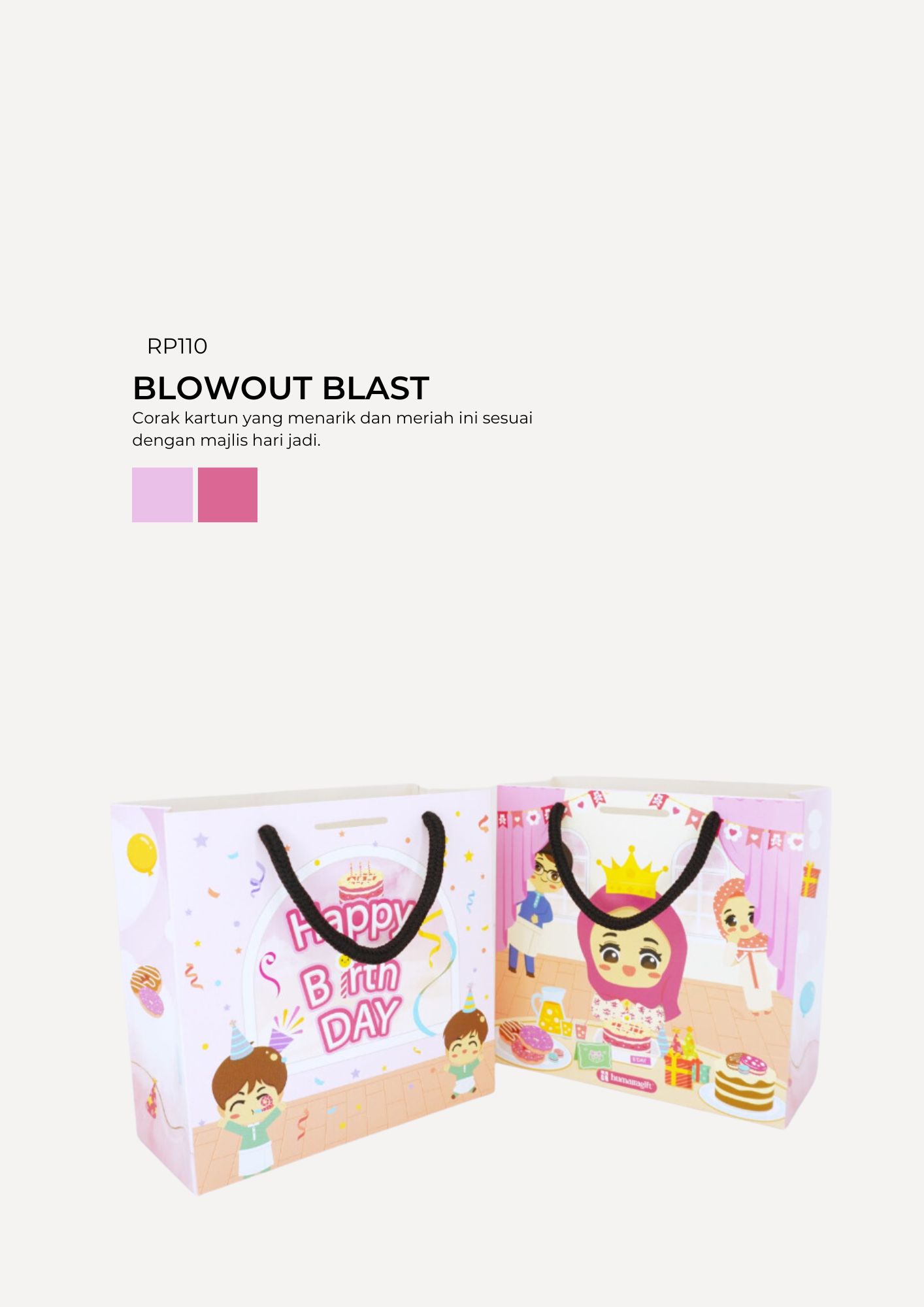 Floral Paper Bag - Blowout Blast