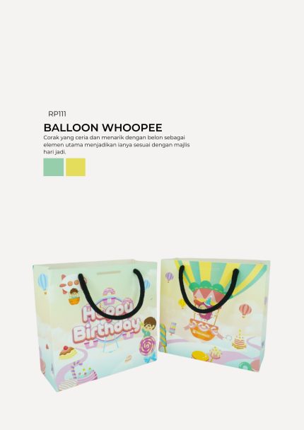 Floral Paper Bag - Balloon Whoopee