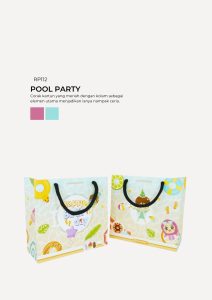 Floral Paper Bag - Pool Party