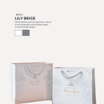 Floral Paper Bag - Lily Beige