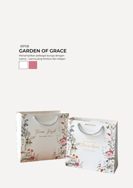 Floral Paper Bag - Garden of Grace