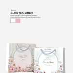 Floral Paper Bag - Blushing Arch