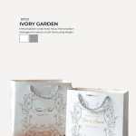 Floral Paper Bag - Ivory Garden