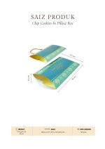 Chip Cookies In Pillow Box - Blue Hydrangea - Image 4