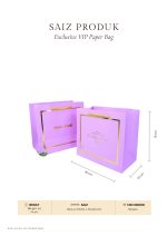 Exclusive VIP Paper Bag - Gold Turquoise - Image 4