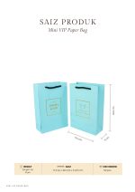 VIP Mini Paper Bag - Gold Emerald Green - Image 4